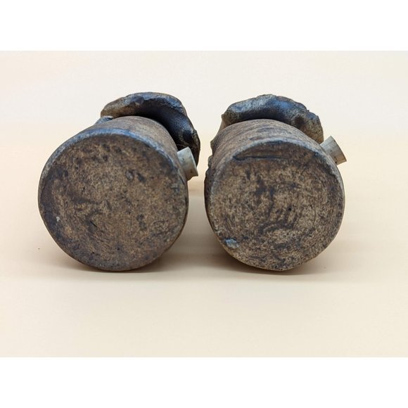 Vintage Salt and Pepper Shakers Cowboy and Cowgirl Clay McGillivray Handmade Art - Picture 5 of 10